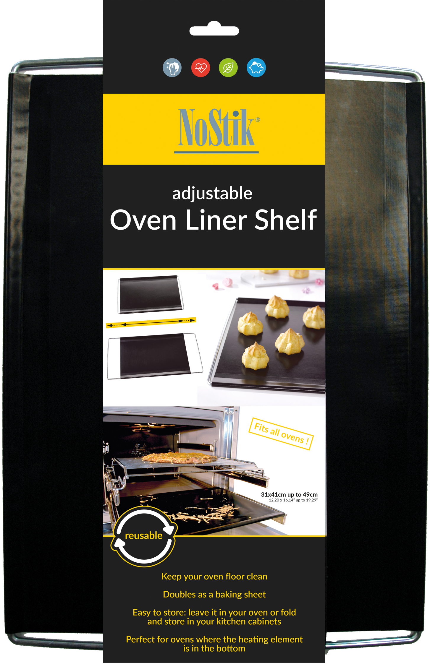 Adjustable Oven Liner Shelf