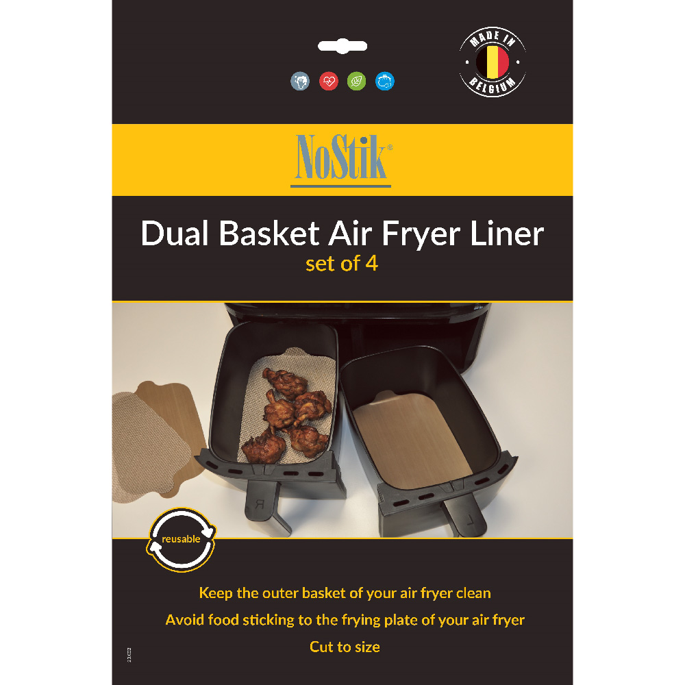 Dual air fryer liner Brown