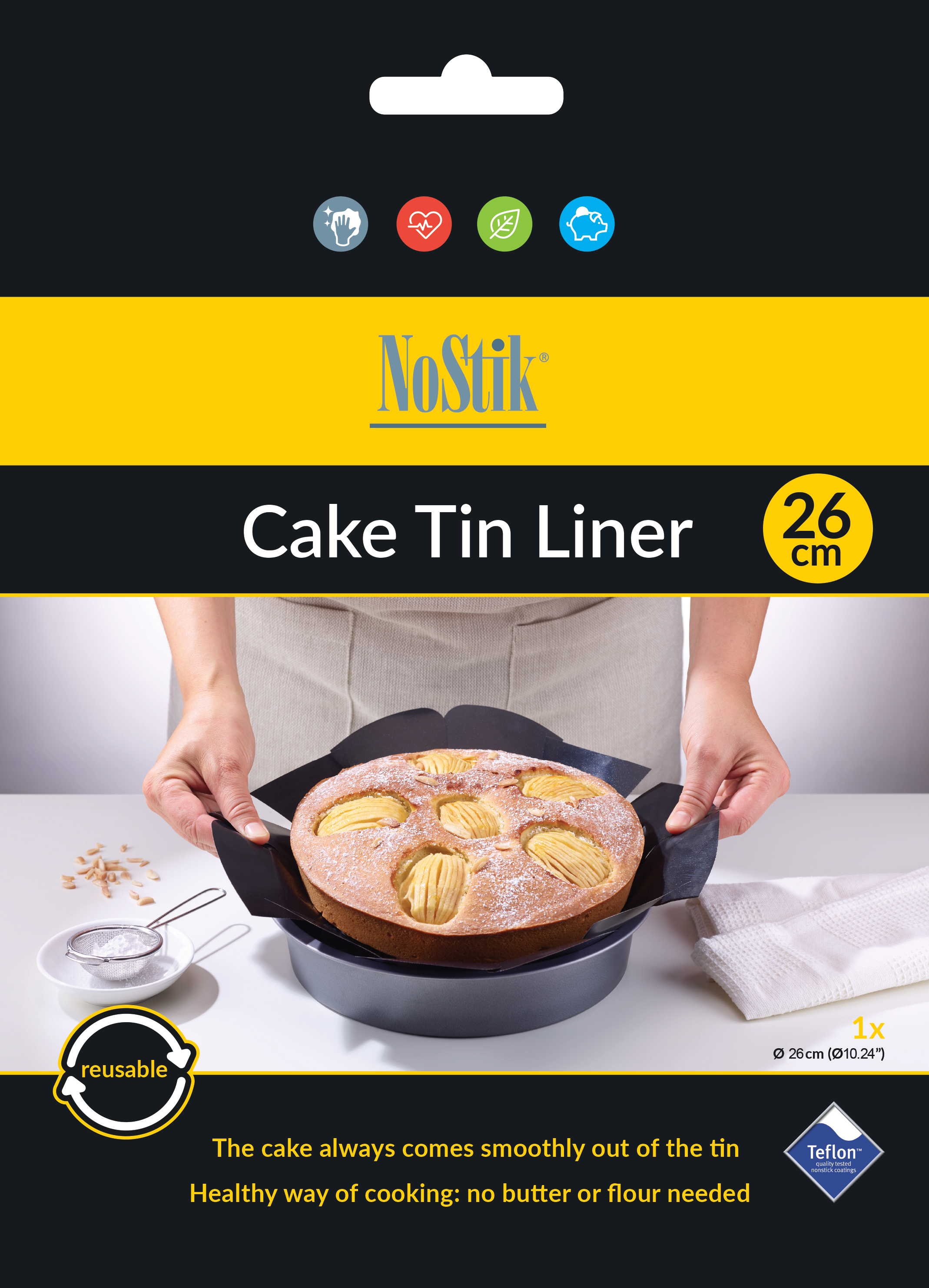 Cake Tin Liner Round-26cm