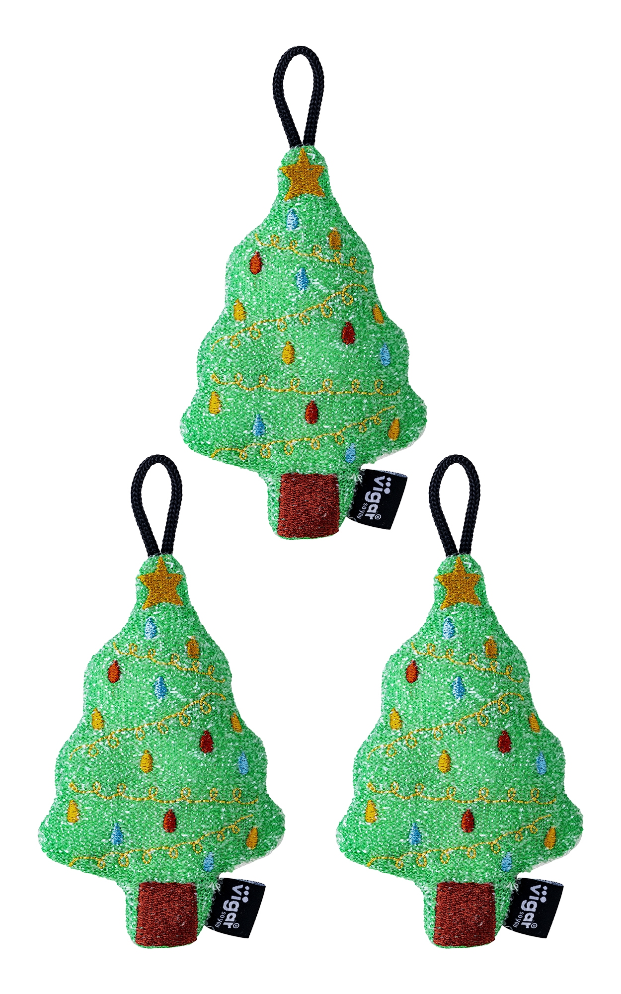 Vigar Christmas Tree Scrubber Sponge - 3 Pack