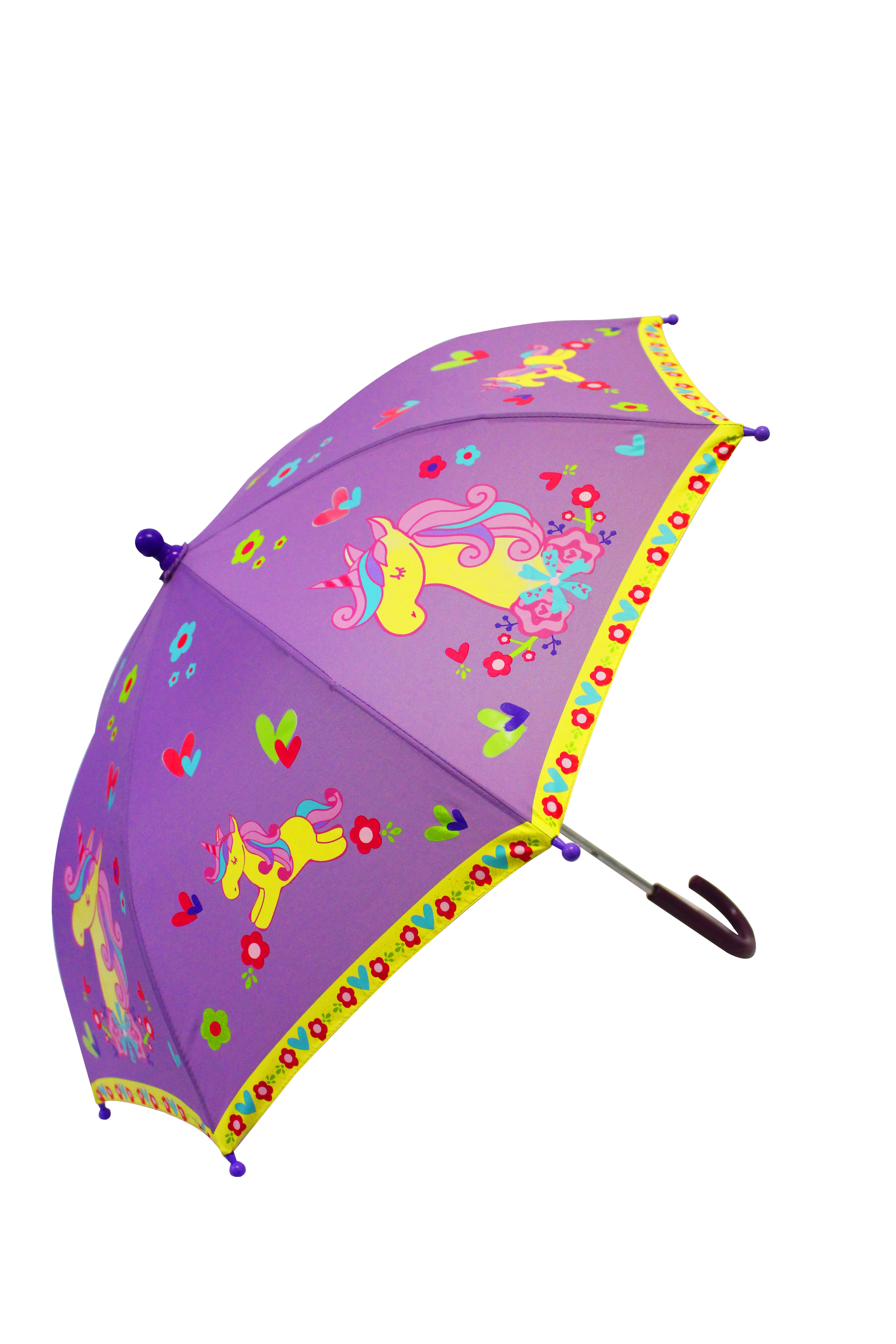 Pattern Print Unicorn Automatic Foldable Umbrella