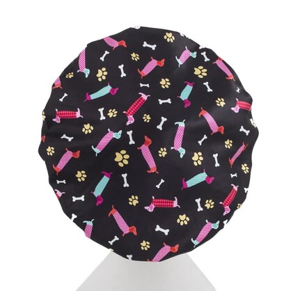Shower Cap With Microfibre Lining-Daschunds