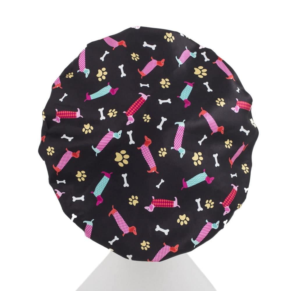 Shower Cap With Microfibre Lining-Daschunds