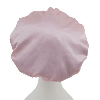 Shower Cap With Microfibre Lining-Pink