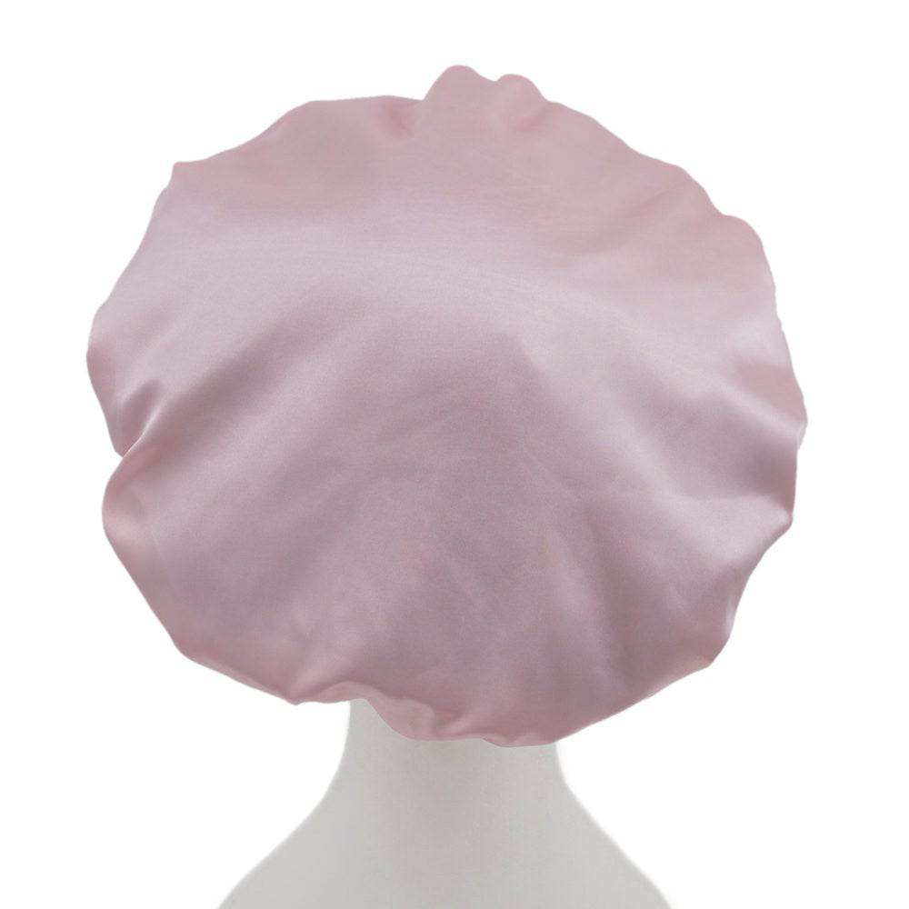 Shower Cap With Microfibre Lining-Pink