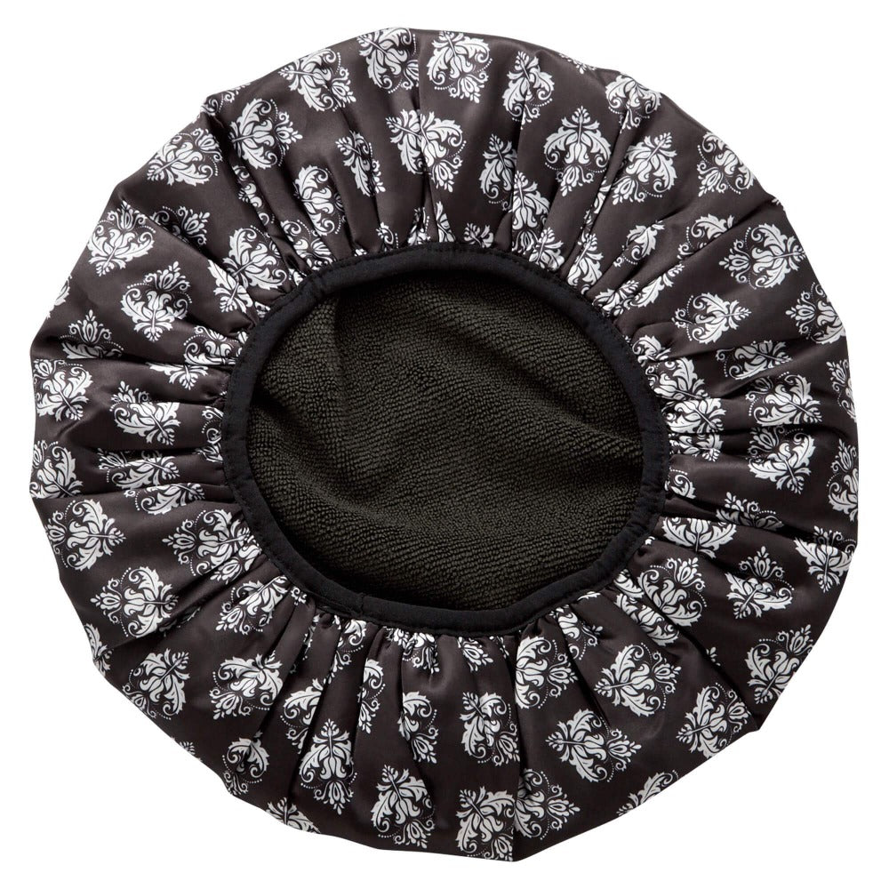 Shower Cap With Microfibre Lining-Damask