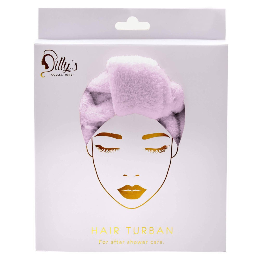 Hair Turban - Purple Microfibre