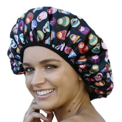 Extra Large Shower Cap With Microfibre Lining - Babushka