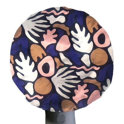 Extra Large Shower Cap With Microfibre Lining -Abstract