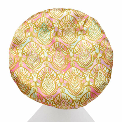 Extra Large Shower Cap With Microfibre Lining -Leaf
