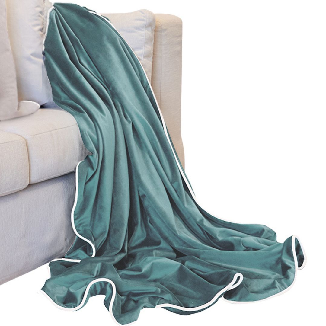 Wholesale Mirage Haven Sage Green Plush Luxury Velvet Throw 250 cm by